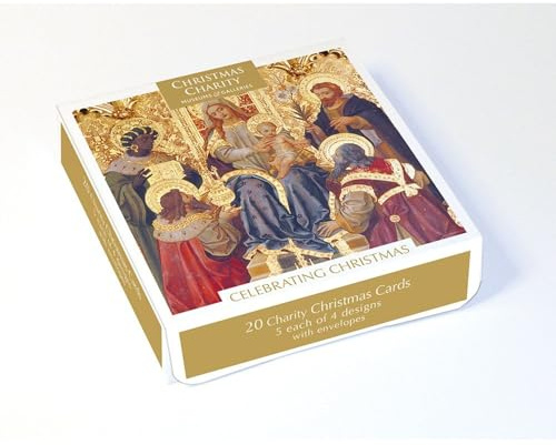 Museums & Galleries Box of 20 Charity Christmas Cards (MG-XETC207) - Traditional Artistic Cards From Celebrating Christmas - 20 Cards, 5 Each of 4 Designs