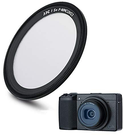 JJC Filtre UV pour RICOH GR IV GR III GR IIIx HDF GR II GR 4 GR 3 GR 2 Appareil Photo Numérique
