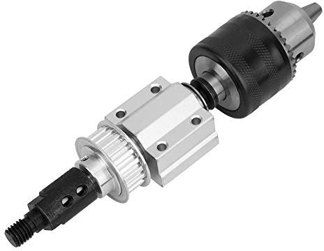 Bohrradfutter B16 M10 ohne Motor für Tischbohrmaschine, Spindel mit Doppelflansch Lager für DIY Holzbearbeitung, Schneidzubehör für Werkzeug