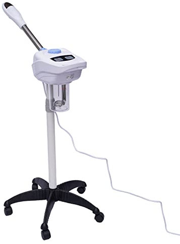 Vaporizzatore Viso Girevole a 360° Con Ozono - Spa Vaporizador Facciale Idratante - Pulizia Profonda Con Ugello Ammissibile - Robusta e Durevole Grande Capacità