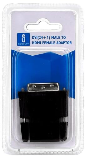 Blendend Adaptateur Audio DVI (24 + 1) mâle vers HDMI Femelle, Noir