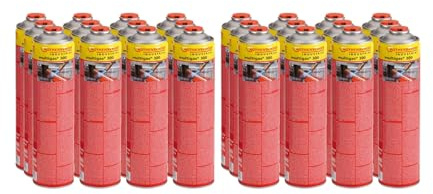 Rothenberger Industrial Multigas 300 Gas Kartusche, 600 ml, 338g, Anschluss: 7/16“ EU, Norm EN 417 selbstverschließend, 24 Stück