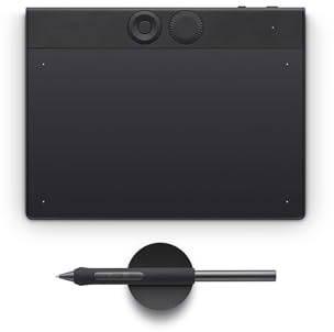 Wacom Intuos Pro Small Zeichentablett – Kompaktes Grafiktablett inkl. Wacom Pro Pen 3, leicht & mobil für kleine Arbeitsflächen, präzise Steuerung & professionelle Ergebnisse