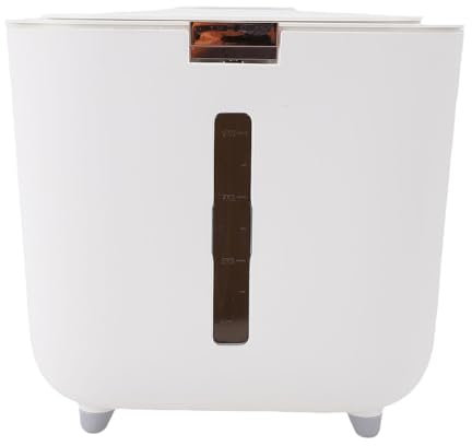 Contenitore di Distributore di Riso da 22 Libbre Contenitore Ermetico Transparente Finestra di Stoccaggio del Riso con Tazza