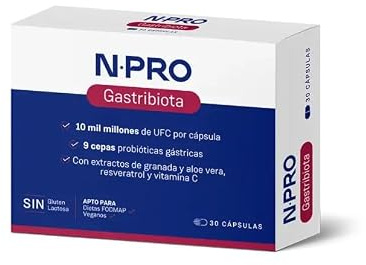 NPro SALUD INTESTINAL Gastribiota 30 Cápsulas