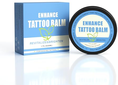 LEAYOKA Tattoo Förbättrad balsam 50 ml – naturlig tatueringsvård kräm för färguppfräschning och fuktförsörjning – perfekt för tatueringsvård efter – snabbt absorberande, inte fet för tatueringar