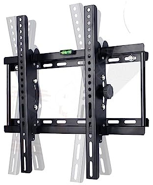 Supporto Tv Inclinabile Staffa a muro per TV 30 32 38 40 42 44 46 48 50 52 55 60 63 64 65 VESA UNIVERSALE, Staffa parete per TELEVISORE LED 3D PLASMA SMART (T011)