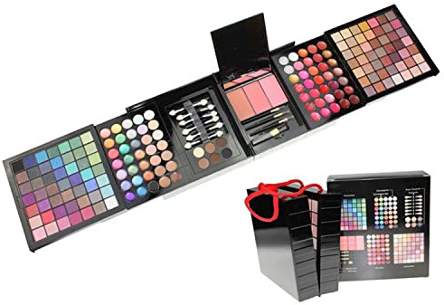 VIOLA HOUSE 177 Colors Eyeshadow Palette Makeup Set Stage Performances Party Professional Box, Cosmetics Make-Up Cassette Set in Travel Kit Beauty Case with Mirror