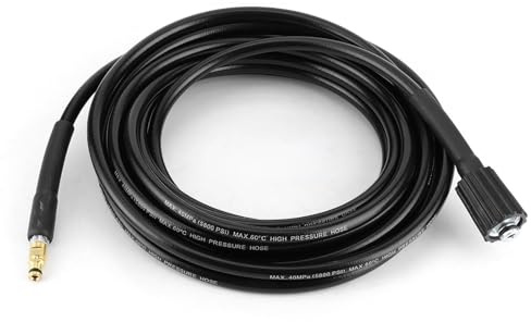 Headerbs Car Washer Hose 40MPa 5800PSI Auto Washer Hose High Pressure Water Cleaning Rubber Pipe Pressure Replacement for K2 K3 K4 K5 (8M)