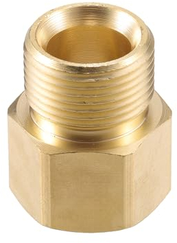 VekAuto Connecteur pour Nettoyeur Haute Pression, Adaptateur Mâle et Femelle M22x1.5 en Laiton pour Tuyau Nettoyeur Haute Pression Universel avec Raccord Rapide en Laiton Couleur Cuivre