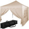 INSTENT Pavillon 3 x 3 m Basic wasserdicht UV Schutz 50+, 2 Seitenteile, Farbwahl, Beige