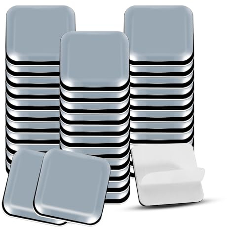 36 almohadillas deslizantes de 30 x 30 mm, PTFE adhesivas patines de teflón para muebles de protección de suelo gris