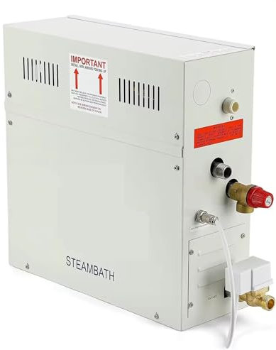 YXZKJZJ Generador de Vapor autodrenante de 4KW, Ducha, Sauna, baño de Vapor doméstico, generador de SPA con Control Impermeable Calentamiento rápido de Alta eficiencia