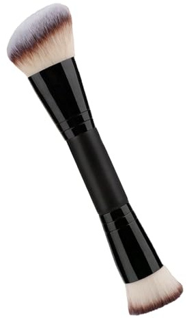 LUMOOM Pincel de maquillaje de doble cara, pincel de contorno, corrector, contorno corrector, para iluminador, colorete, perfecto para principiantes y expertos