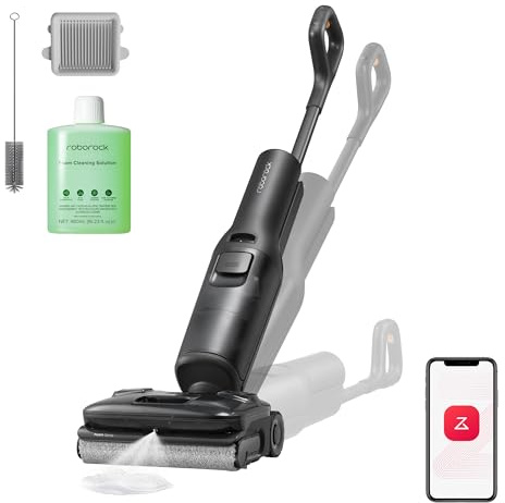 roborock F25 ACE Pro Nass-Trockensauger, 25000Pa, JetFoaming gegen Flecken, Anti-Haar-Verwicklung, 180° Flach-Design, Heißwasser-Selbstreinigung & Heißlufttrocknung