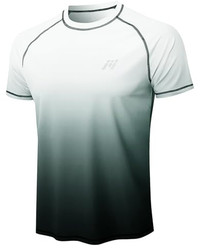 MEETWEE Men's Watersport Rash Guards Swimming Shirts UV Swim Top UPF 50+ Sun Protection Quick Dry Short Sleeve Surfing Running Sports Top