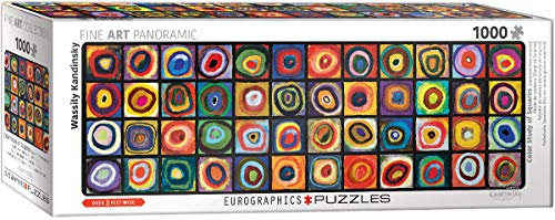 Eurographics 1000 Teile Panorama - Farbquadrat-Collage, Kandinsky