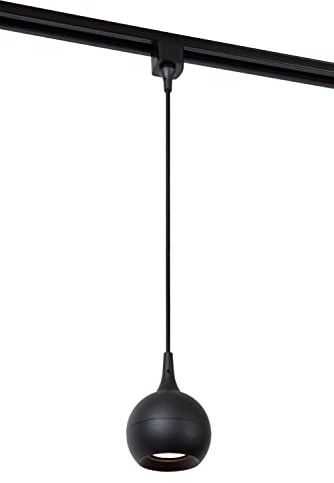 LUCIDE TRACK FAVORI Lámpara colgante - Sistema de carril monofásico/Iluminación con rieles - 1xGU10 - Negro (Extensión)
