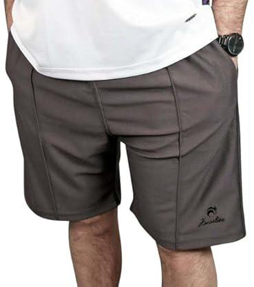 Henselite Lawn Bowling Sports Shorts in White, Black and Grey (L, Grey)
