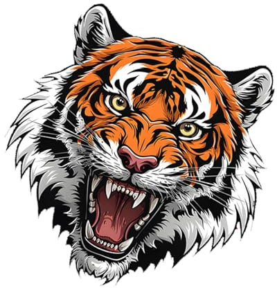 Pegatinas decorativas para coche, pegatinas decorativas para coche, diseño de cabeza de tigre y motocicleta, adhesivo creativo, resistente a los arañazos para paredes de vehículos