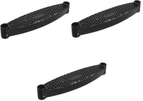 BESPORTBLE 3 Piezas peldaños de Escalera de trampolín Red de trampolín Alfombra de Corredor de Escalera Polos escaleras Suministro Deportivo reemplazo de escalones de Escalera páginas Black