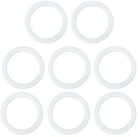 lasuroa 8 Silikondichtungen, Weiße Dichtungsringe Moka Topfzubehör Ersatzteile für Dama 3 Tassen Venus Musa Kitty 3 Tassen