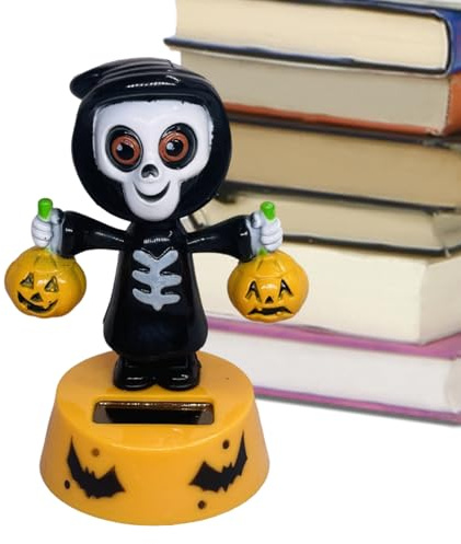 Jouets Solaires pour Fenêtre,Figurine Dansante Oscillante Décorative | Décorations Animées Cartoon pour Halloween pour Tableau de Bord, Maison, Bureau, Salon, Chambre, Voyage