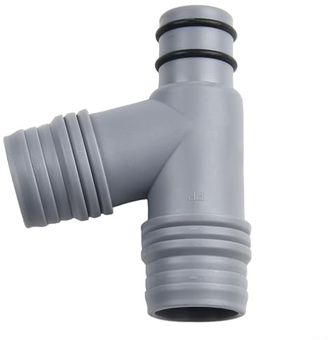 Gdfnmogo Raccord de trop-plein d'évier de cuisine en polypropylène pour raccord de tuyau de drainage de lavabo avec anneau en caoutchouc pré-installé - Accessoire de plomberie gris (A)