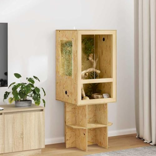 Générique Terrarium Marron 50 x 50 x 80 cm OSB,Articles pour Animaux de Compagnie,Accessoires pour Reptiles & Amphibiens,Terrariums pour Reptiles et Amphibiens,Marron,19.5 KG,876733