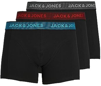 JACK & JONES 3 Pack Plain Boxer Shorts
