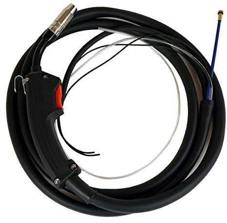 14AK MB15 MIG Welding Torch Lance Gas GASLESS Wire Feed Fixed 3m Cable (+ 0.8mm Tips)