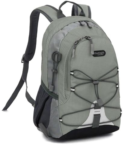 Bseash 10L Small Hiking Backpack for Kids Ages 3-6 Girls Boys Under 4 feet, Mini Waterproof Outdoor Sport Travel Camping Daypack (Grayish Green)