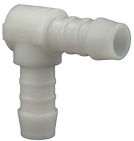 tecuro Schlauchverbinder 90° Winkel Ø 5 mm - Nylon weiß