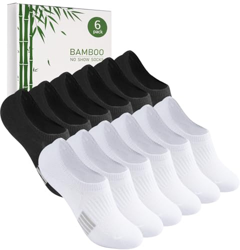 Caldodo Calcetines de gimnasia de bambú para mujer, 35-38, 39-42, calcetines para hombre, 6 pares de calcetines de zapatillas, calcetines deportivos, regalos para mujeres, calcetines para correr