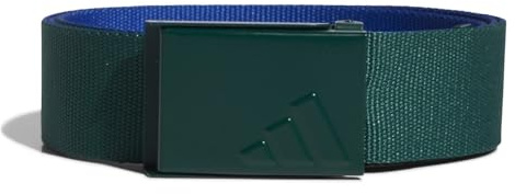 adidas Unisex Reversible Webbing Belt Green/blue One Size