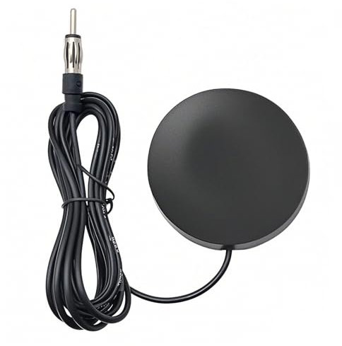 Annlpoy Antenna autoradio FM Antenna parabrezza radio FM universale per auto con spina DIN e 3 metro cavo di prolunga, resistente e discreta, per veicoli, auto, camion, SUV radio stereo