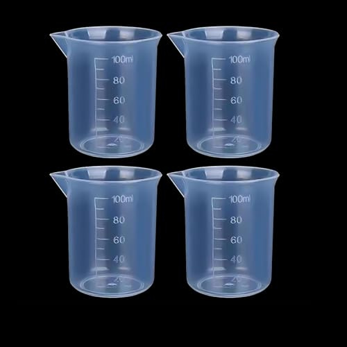 Yeenano Misurino,4 Pezzi Mixing Glass,Bicchiere Graduato,Misurino per Cocktail,Misurini Dosatori,per Medicinali,Bicchieri Graduati da Cucina,Cucina,Cucina,Laboratorio,Strumento di Misurazione