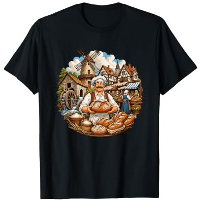 Aldea Tradicional Alemana de panadería de panadería de Pan Camiseta
