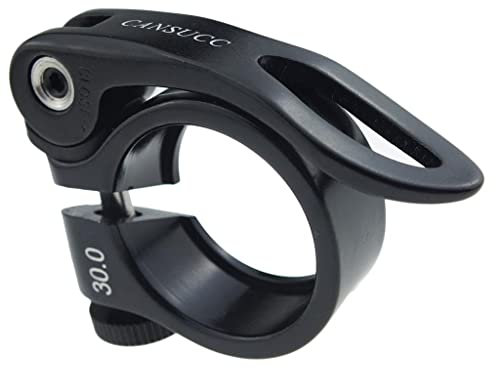 MagiDeal 30 mm Fahrrad Sattelstütze Klemme aus Aluminiumlegierung, Schnellspanner Sattelstütze Fahrrad Schelle Halterung, Mountainbike Sattelrohr Clamp Sattelstütze, Schwarz