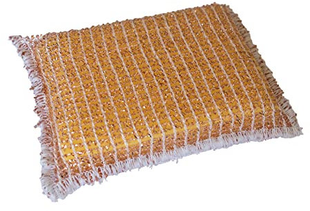 Sonty 2 Stück ÖKO Kupferschwamm Topfreiniger antibakteriell, Topfschwamm mit Kupfer 14 x 9 x 3 cm (2)