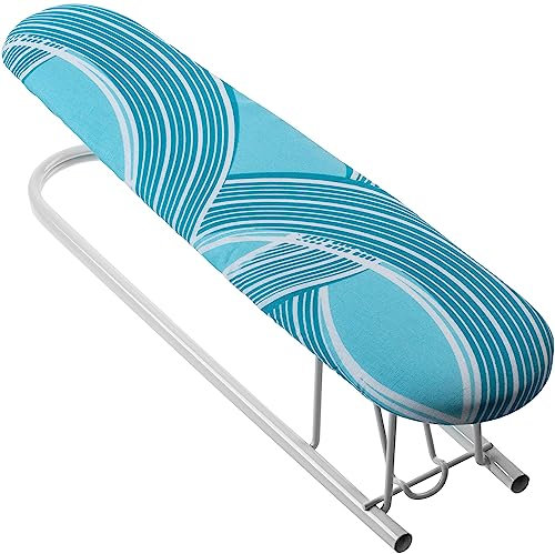 KADAX Petite Table à Repasser pour Manches, Mini Planche à Repasser avec Support Pliable et Housse Amovible, Parfaite pour Un Repassage Précis et Efficace