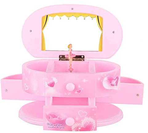 RAGOPILEN music box, Creative Musical Box, Music Boxes Music Boxes New Rotating Ballerina Music Jewelry Box Birthday For friend Music Box Plastic Jewelry Storage Box Birthday Musical Box