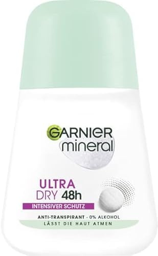 6-pack Garnier Mineral Ultra Dry 48 h deoroller rulle på 6 x 50 ml