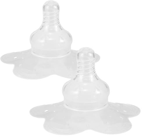 UKCOCO 2 Stücke Stillhütchen Für Neugeborene Aus Weichem Material Stillzubehör Mit Airflow-design Schützt Invertierte Brustwarzen Bequeme Anwendung Für Stillende Mütter