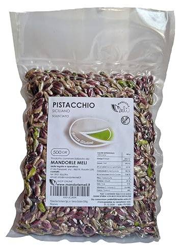 Pistacchio Siciliano Sgusciato - Frutta Secca Fonte di Vitamine e Fibre - Senza Glutine (500g)