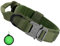 Faankiton Militärisches Hundehalsband mit Kontrollgriff, Nylon mit Metallschnalle für Hunde mit Faltbarem Napf (M, Grün)