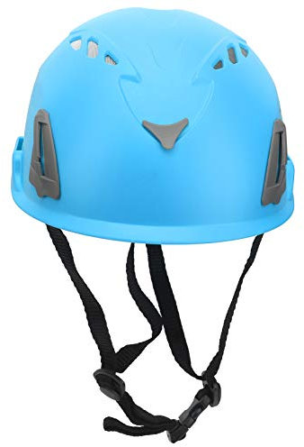 Kletterhelm, Schutzhelm, 56–62 cm Kopfumfang, Outdoor-Kletterhelm, Verstellbarer Bergsteiger-Kopfschutz, Für Bergsteigen Und Klettern(Blau)