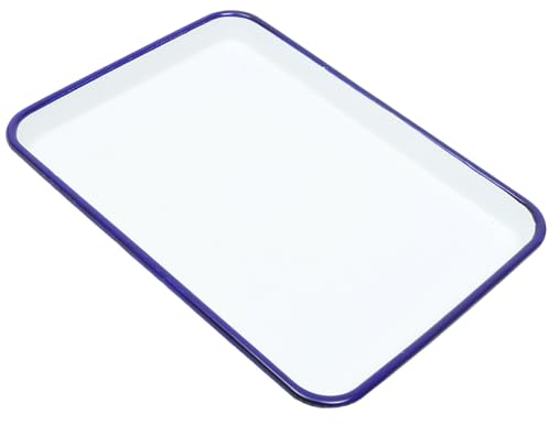 Luxshiny Bandeja De Hornear De Esmalte Para Pizza y Pasteles y Fácil De Limpiar Para Restaurantes y Uso Doméstico