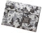 FakeFace Unisex Camouflage Geldbörse Canvas Geldtasche Geldbeutel mit Umschlag Handtasche Clutch für Damen Herren Jungen Mädchen