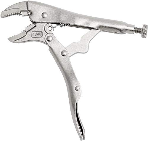 Edward Tool Curved Jaw Locking Pliers - Vulcan Forged Carbon Steel Vise Grips - Hardened Milled Jaws for Maximum Grip - Built in Wire Cutter - Classic Trigger Release (1, 10)
